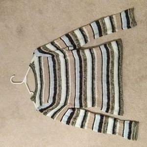 Striped knit sweater
